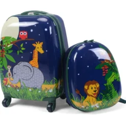 2 tlg Kofferset Reisegepäck Kindergepäck 16'' Koffer + 12'' Rucksack