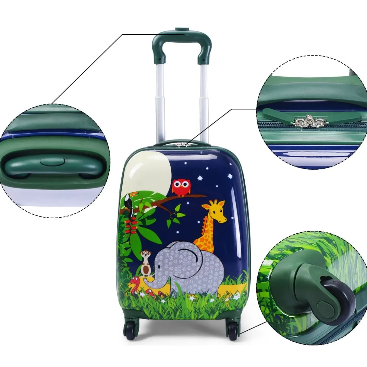 2 tlg Kofferset Reisegepäck Kindergepäck 16'' Koffer + 12'' Rucksack