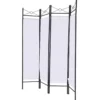 4tlg. Paravent Raumteiler Sichtschutz Trennwand Windschutz Wandschirm flexibel verstellbar 180x160cm