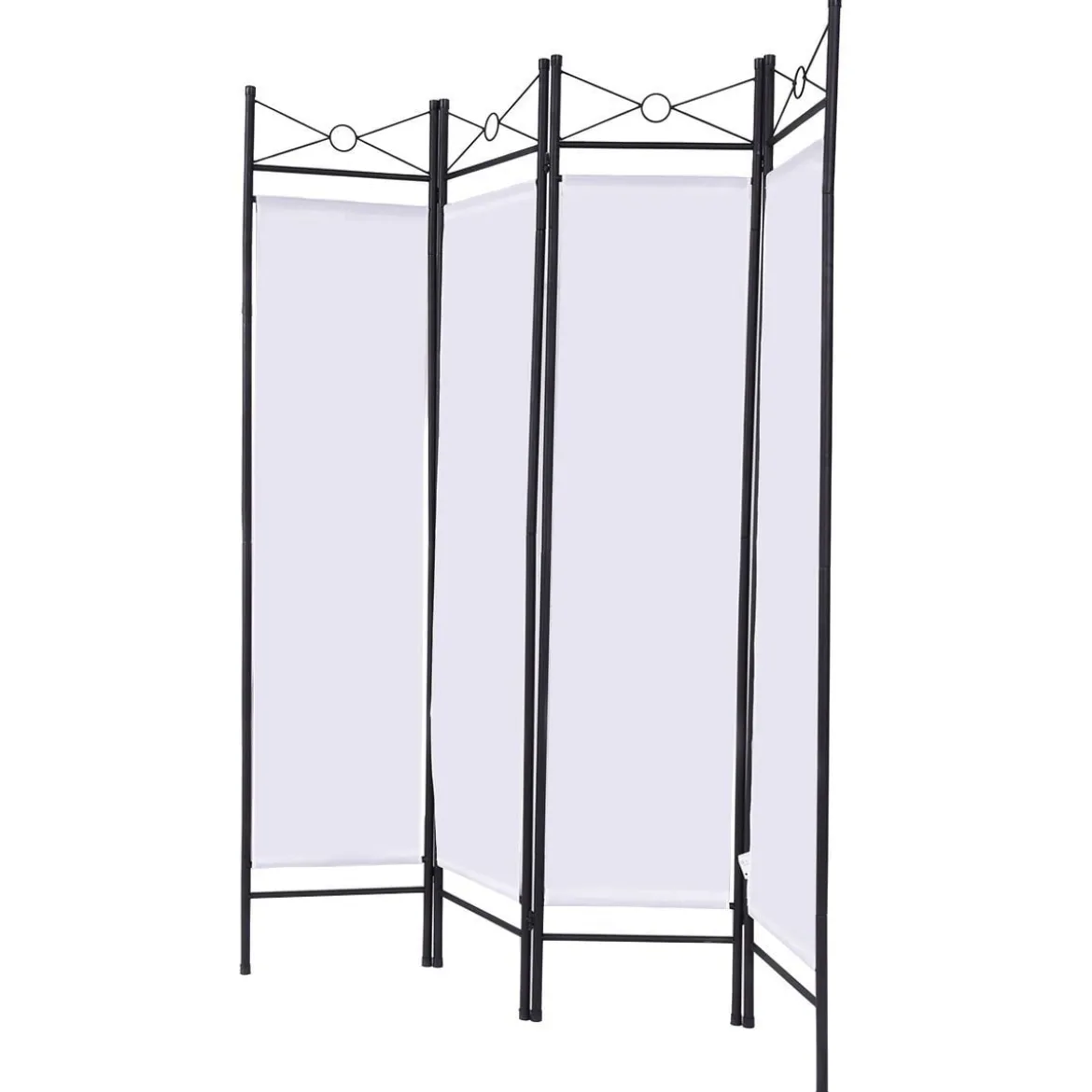 4tlg. Paravent Raumteiler Sichtschutz Trennwand Windschutz Wandschirm flexibel verstellbar 180x160cm