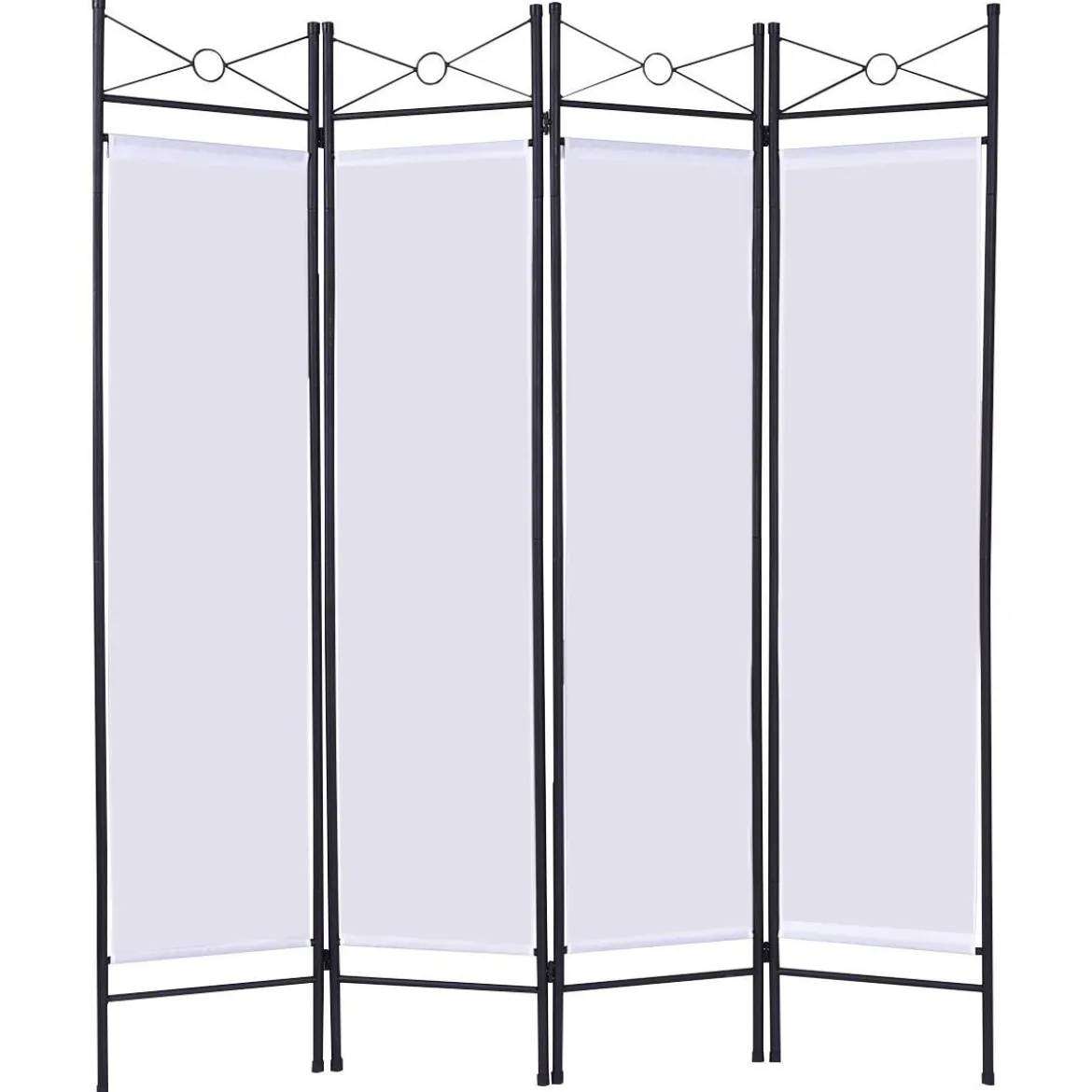 4tlg. Paravent Raumteiler Sichtschutz Trennwand Windschutz Wandschirm flexibel verstellbar 180x160cm
