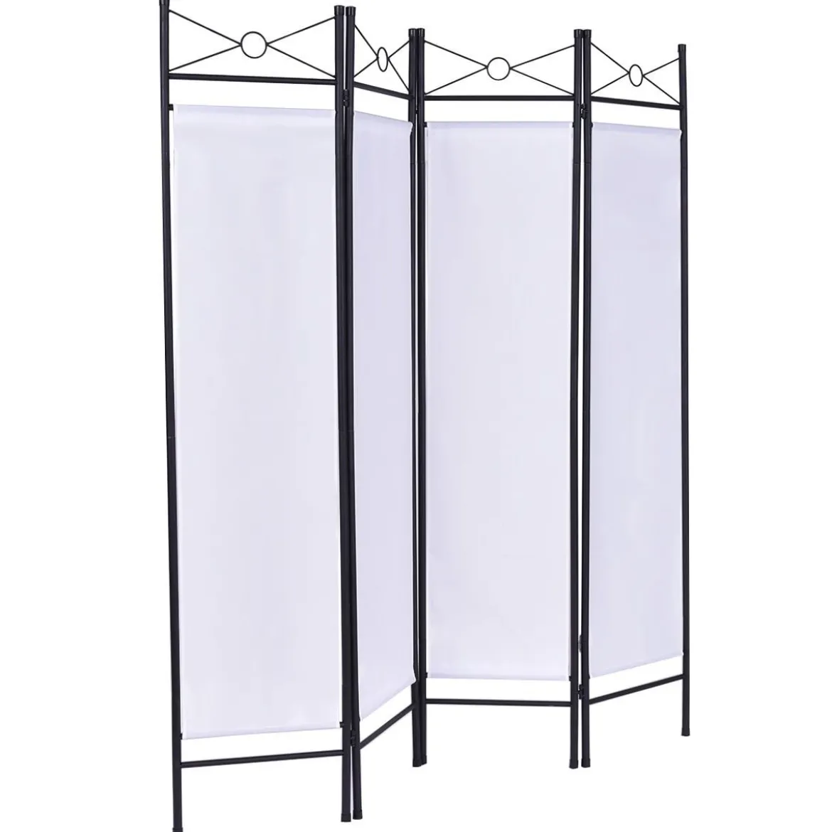 4tlg. Paravent Raumteiler Sichtschutz Trennwand Windschutz Wandschirm flexibel verstellbar 180x160cm