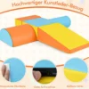5 TLG. Schaumstoffbausteine Riesenbausteine zum Toben & Klettern Großbausteine Orange + Gelb