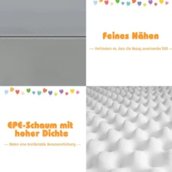 4 tlg Schaumstoffbausteine Riesenbausteine Softbausteine Großbausteine Weiß