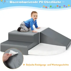 4 tlg Schaumstoffbausteine Riesenbausteine Softbausteine Großbausteine Weiß