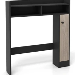 Toilettenschrank Bad Überbauschrank mit Verstellbaren Regalböden Toilettenständer