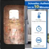 Tragbare Dampfsauna-Box mit Klappbarer Stuhl & Matte Persönliches Heim-Spa Schwarz