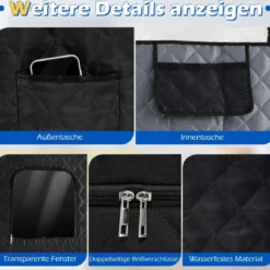 Tragbare Dampfsauna-Box mit Klappbarer Stuhl & Matte Persönliches Heim-Spa Schwarz