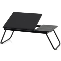 Tragbarer Laptoptisch Klappbarer Computerständer für Sofa & Bett Multifunktionaler Laptoptisch Schwarz