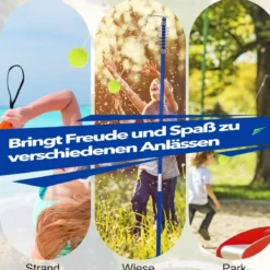 Tragbares Tetherball-Set 3-stufig höhenverstellbares Set mit Ball Twistball Set