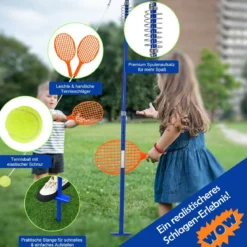 Tragbares Tetherball-Set 3-stufig höhenverstellbares Set mit Ball Twistball Set