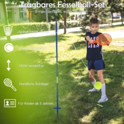 Tragbares Tetherball-Set 3-stufig höhenverstellbares Set mit Ball Twistball Set