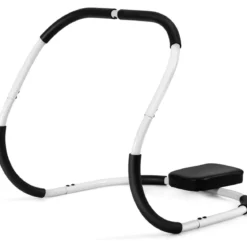 Trainingsberät tragbares Bauchmuskel-Trainingsgerät Trainer Roller 68 x 58 x 62 cm Silber + Schwarz