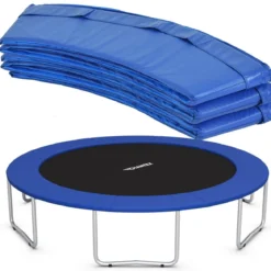 Trampolinmatratze 244cm x 244cm x 10cm Trampolin Übung Fitness Gymnastik Trampolin Polster Blau