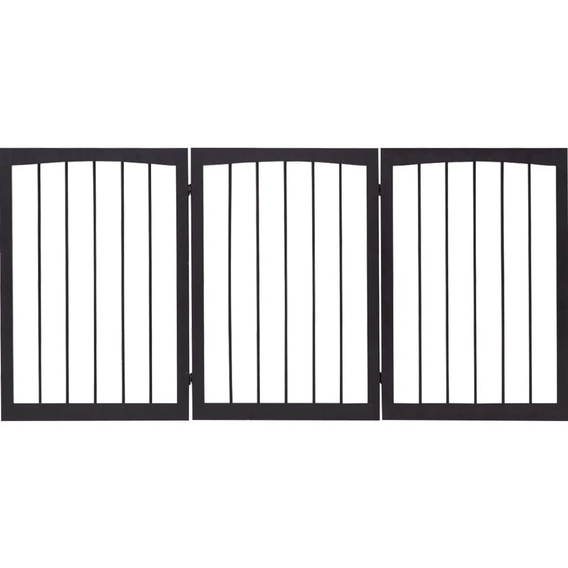 Treppengitter Klappbares Hund Absperrgitter Türschutzgitter 160 x 1,2 x 76 cm Braun