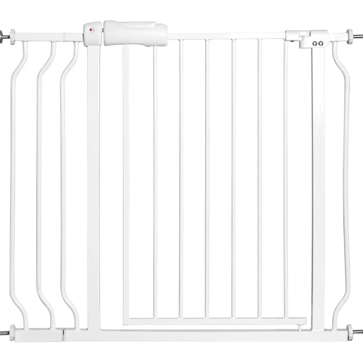Treppenschutzgitter Schutzgitter ohne Bohrenerweiterbar von 74-98cm Weiß