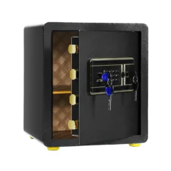 Tresor Elektronischer Tresorschrank mit Digitaler Tastatur 45 L Safe Tresor 36 x 31 x 41 cm Schwarz