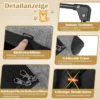 3-türige Klappbare Hundekiste mit Abnehmbarem Pad & Metallrahmen 65 x 45 x 45 cm