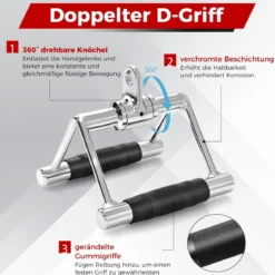 Trizeps-Kabelzug Nach Unten Drücken 3 teiliges Gewicht Maschinenzubehör mit Trizepsseil