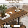 TV-Konsolentisch für 50-Zoll-Fernseher industrielle Medienkonsole mit offenen Ablagen 108 x 40 x 65 cm Rustikales Braun