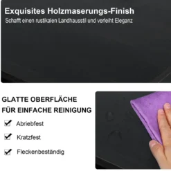 TV-Schrank Fernsehschrank Holz TV-Ständer Fernseher Fernsehtisch mit Regale Dunkelbraun
