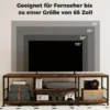 TV Schrank für Fernseher bis zu 65 Zoll Freistehendes Lowboard Industrie Fernsehtisch