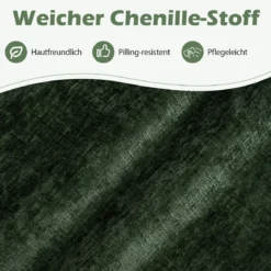 U-förmige Couch für 5-6 Sitzer Clound Ecksofa mit Bezug aus Cordstoff Modernes Schlafsofa Grün
