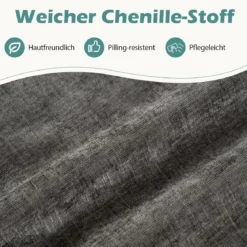 U-förmige Couch für 5-6 Sitzer Clound Ecksofa mit Bezug aus Cordstoff Modernes Schlafsofa Grau