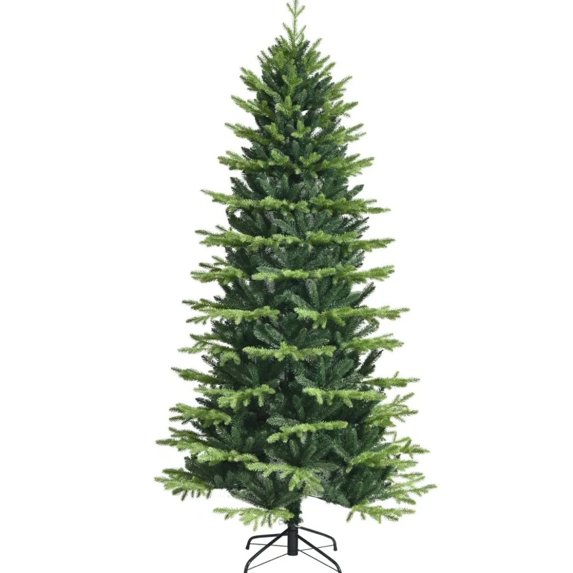 Unbeleuchteter Künstlicher Weihnachtsbaum mit 1462 PE- & PVC-Zweigen & Metallständer 180 cm