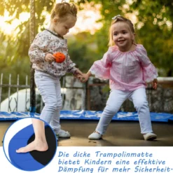 Universale Trampolin Federabdeckung 304 cm Trampolin Ersatzabdeckung Blau