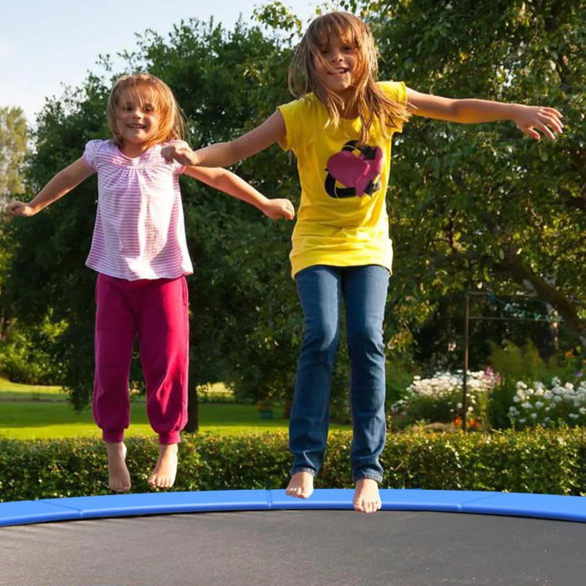 Universale Trampolin Federabdeckung 304 cm Trampolin Ersatzabdeckung Blau
