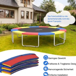 universale Trampolin-Federabdeckung wasserdichtes und reißfestes Trampolin-Sicherheitspad Bunt