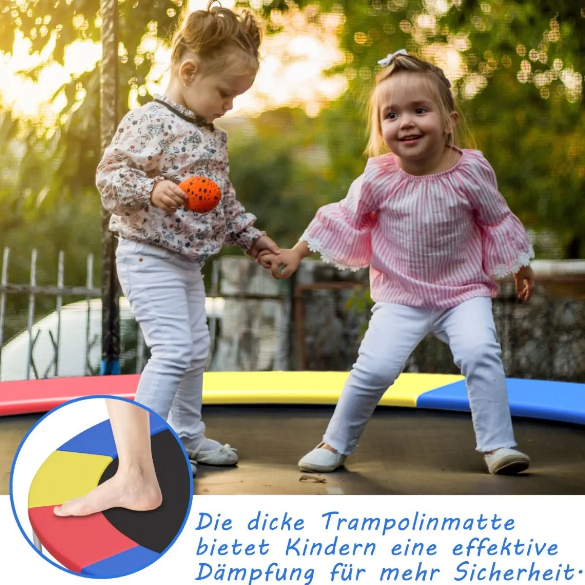 universale Trampolin-Federabdeckung wasserdichtes und reißfestes Trampolin-Sicherheitspad Bunt