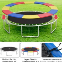 universale Trampolin-Federabdeckung wasserdichtes und reißfestes Trampolin-Sicherheitspad Bunt