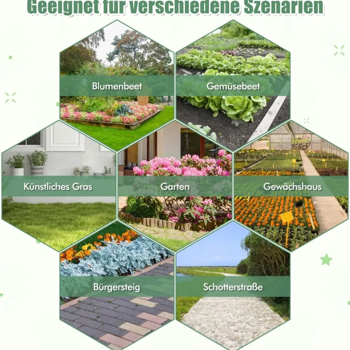 Unkrautvlies 50m² Gartenvlies gegen Unkraut Unkrautfolie PP Schwarz 25 x 2m-100 g/m²