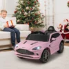 12V Aston Martin DBX Kinderauto mit 2,4G-Fernbedienung 1,4-2,5 km/h Rosa