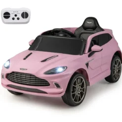 12V Aston Martin DBX Kinderauto mit 2,4G-Fernbedienung 1,4-2,5 km/h Rosa