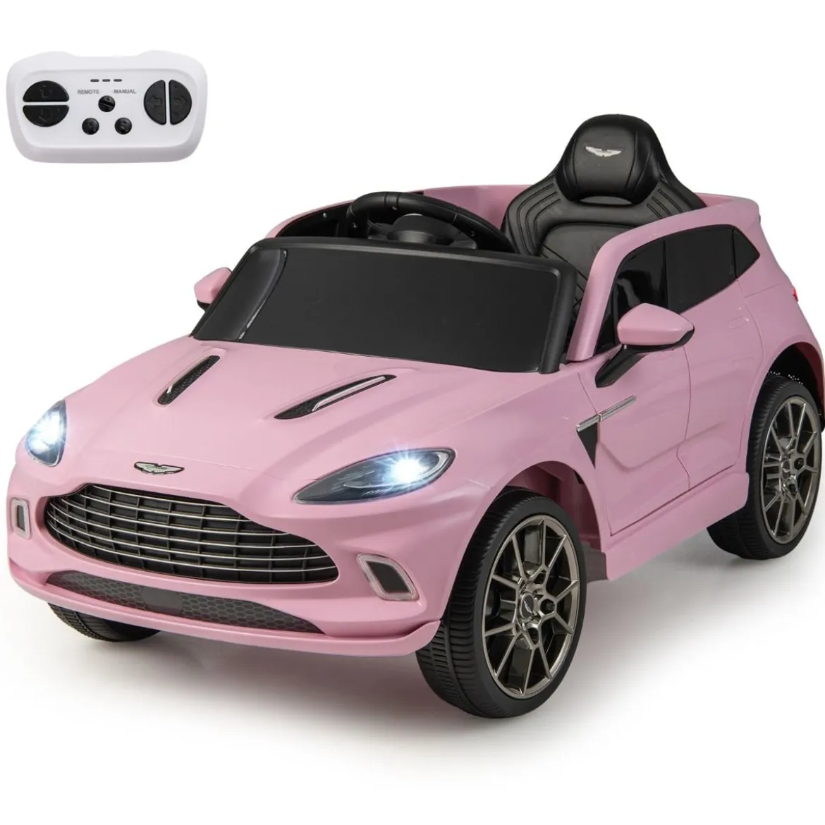 12V Aston Martin DBX Kinderauto mit 2,4G-Fernbedienung 1,4-2,5 km/h Rosa