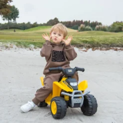 6V Elektro Kinder Quad Mini Elektroquad mit LED-Scheinwerfern Elektroauto ATV für Kinder von 18–36 Monaten