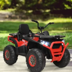 12V Elektro Kinderquad mit Scheinwerfer 4 Räder Kinder Kinderauto Elektroauto für Kinder ab 3 Jahren