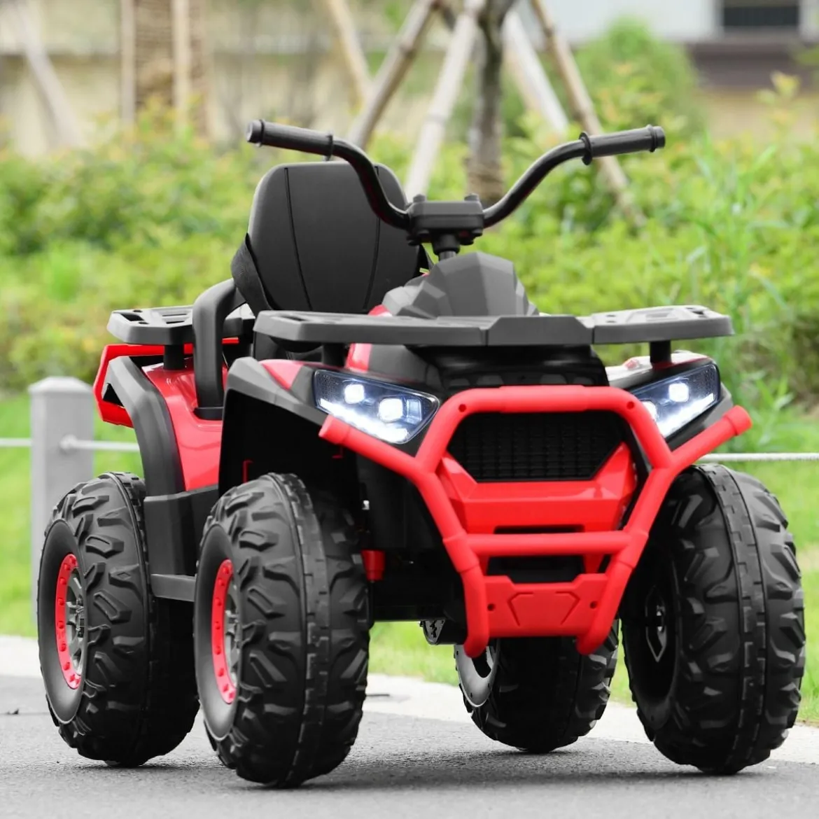 12V Elektro Kinderquad mit Scheinwerfer 4 Räder Kinder Kinderauto Elektroauto für Kinder ab 3 Jahren