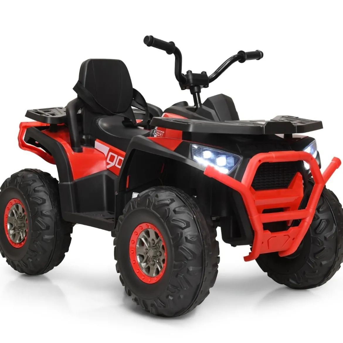 12V Elektro Kinderquad mit Scheinwerfer 4 Räder Kinder Kinderauto Elektroauto für Kinder ab 3 Jahren