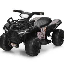 6V Elektro Kinderquad mit Stauraum & Musik & Hupe & LED Scheinwerfer Mini Elektroquad