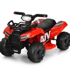 6V Elektro Kinderquad mit Stauraum & Musik & Hupe & LED Scheinwerfer Mini Elektroquad