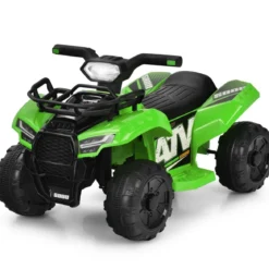 6V Elektro Kinderquad mit Stauraum & Musik & Hupe & LED Scheinwerfer Mini Elektroquad