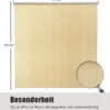 Verdunkelungsrollo Abdunkelungsrollo Sichtsschutz Kälteschutz 181 x 181 cm Beige