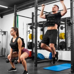 Verstellbare Gewichtsweste für Damen & Herren Trainingsweste mit Weiche Schulterpolster 38 cm