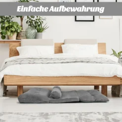 Verstellbares Bodensofa Multifunktionales 6-stufig einstellbar 178 x 98 x 18 cm Grau