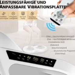 Vibrationsplatte Vibrationstr 6 Trainingsprogramme&90 Stufen Trainingsgerät