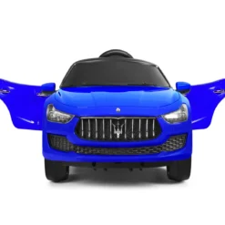 12V Maserati Kinderauto mit 2,4G-Fernbedienung & Musik & LED für Kinder ab 3 Jahren Blau
